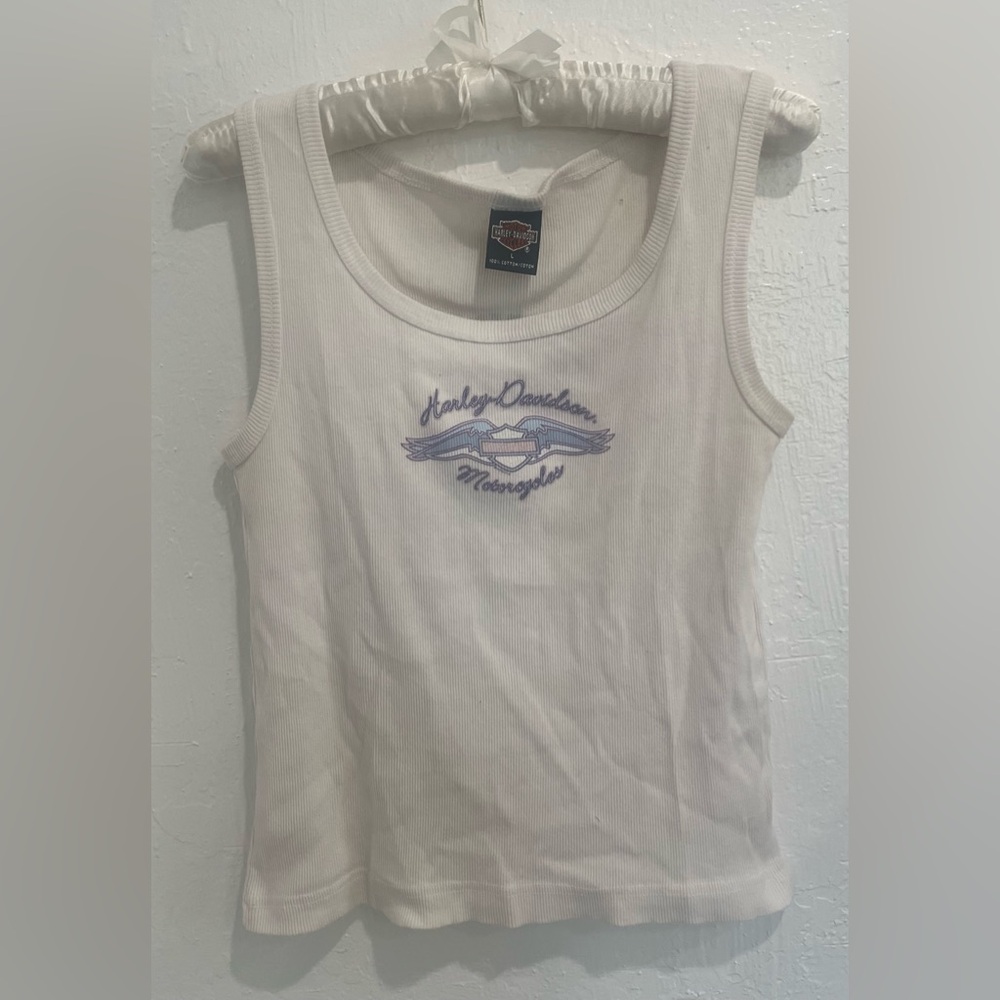 Harley-Davidson Cream Tank Top with Logo